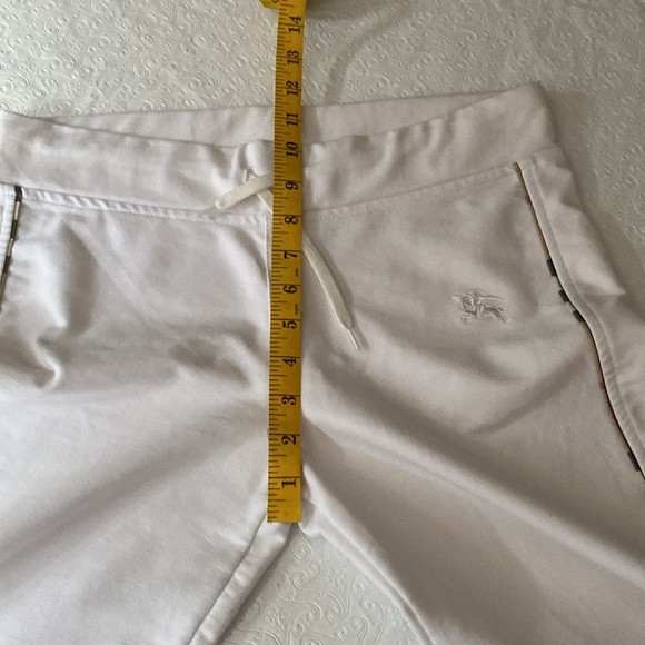 VINTAGE WOMEN’S AUTHENTIC BURBERRY WHITE TRACKSUIT PANTS SIZE L . - Picture 11 of 13